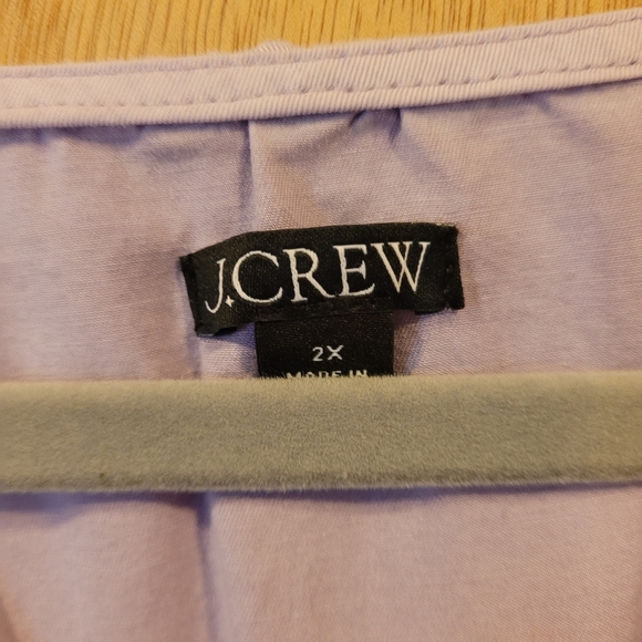 J.‎ Crew Boho Cottagecore Coastal Cowgirl smocked-waist lavender midi dress 2X - Picture 2 of 12